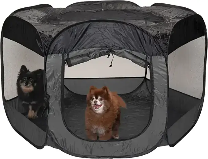 Large Indoor Outdoor Portable Pop Up Foldable Exercise Travel Dog Kennel Cat Pet Cage Playpen Camping Tent