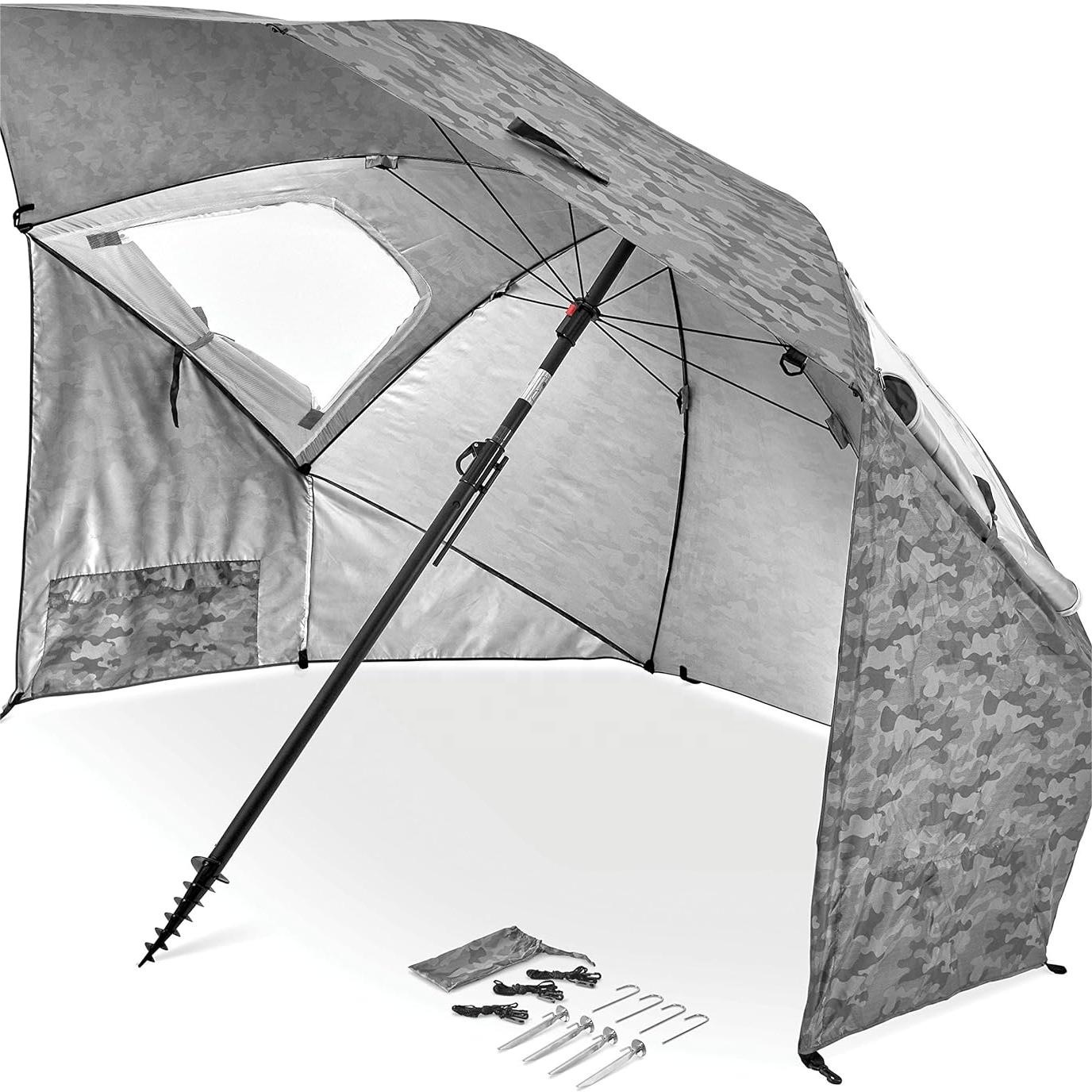 Hot Sale UPF 50+ Umbrella Shelter for Sun and Rain Protection 8-Foot 240CM for Outdoor Sunproof