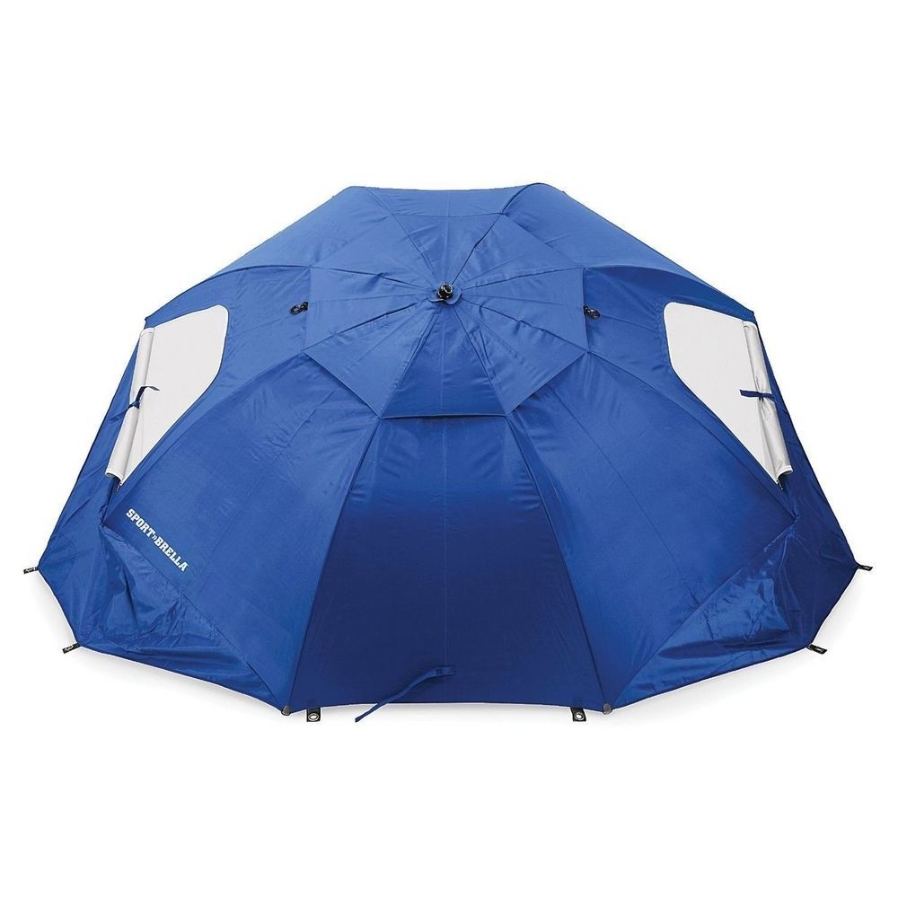 SPF50+ Sunshade Tent Umbrella Vented Fishing Beach Umbrella Customized Outdoor Furniture Camping Umbrella Stainless Steel Pole