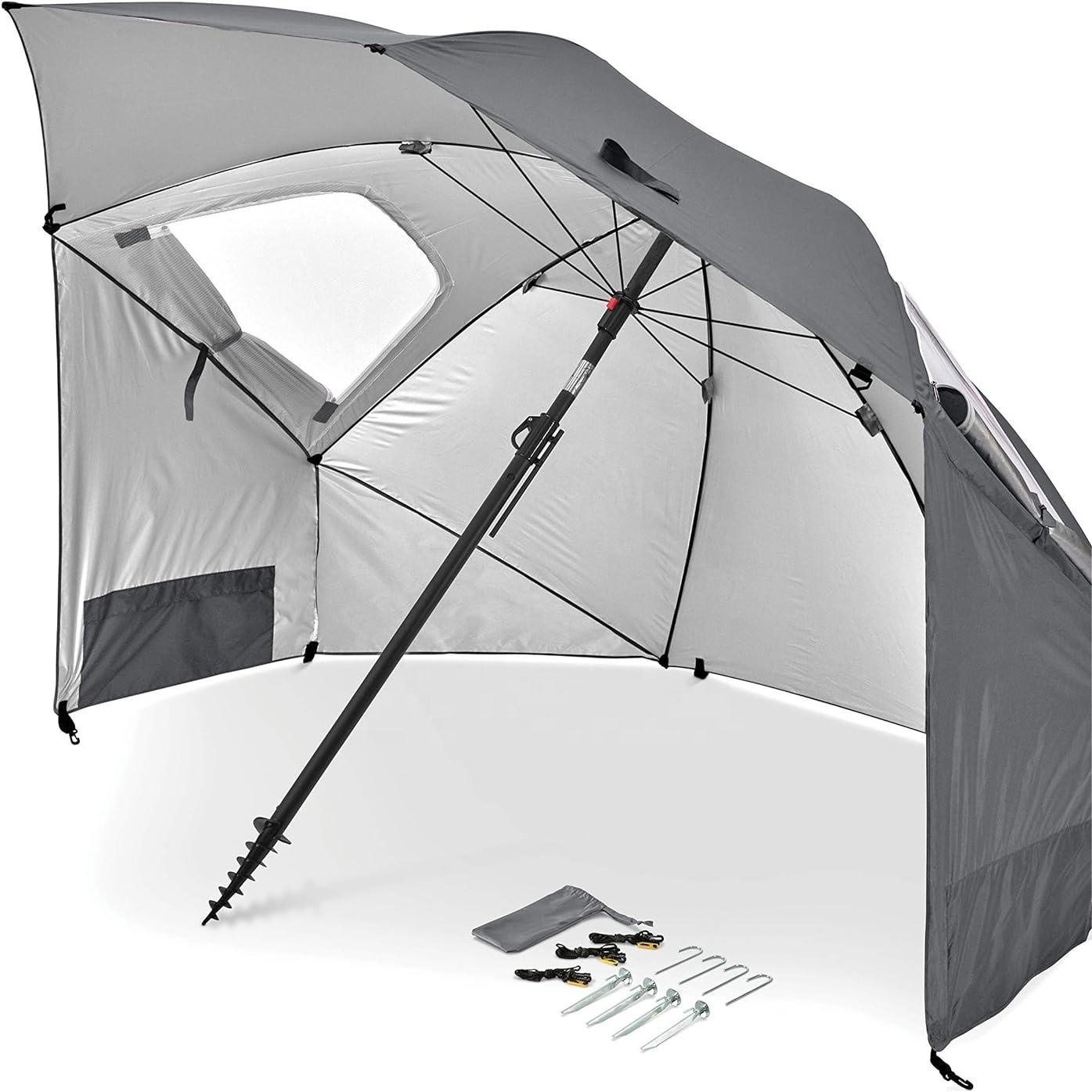 Hot Sale UPF 50+ Umbrella Shelter for Sun and Rain Protection 8-Foot 240CM for Outdoor Sunproof