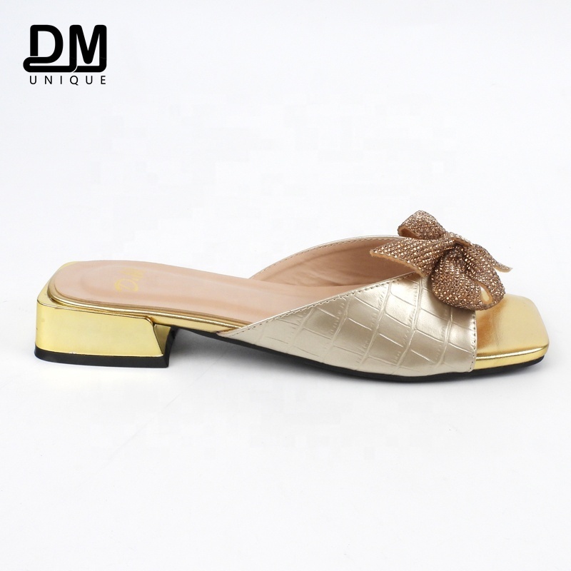 DM Hot Sale Arabic Sandals Dubai Elegant Women Sandals with Heels for Women and Ladies