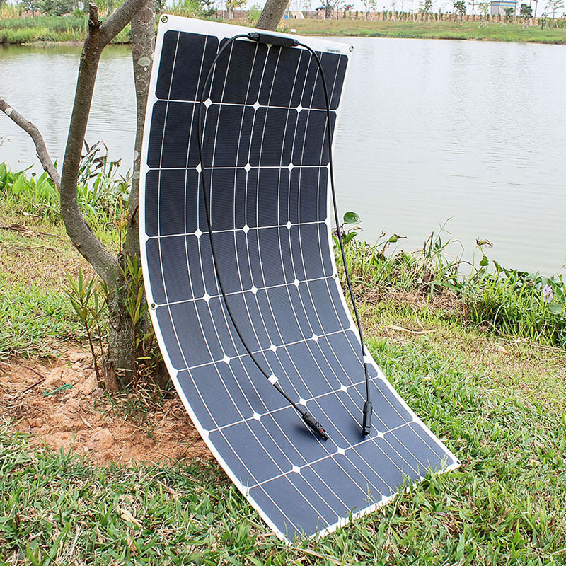 Household European Standards 100w 200w solar panel kit flexible for marine riverside boat yacht