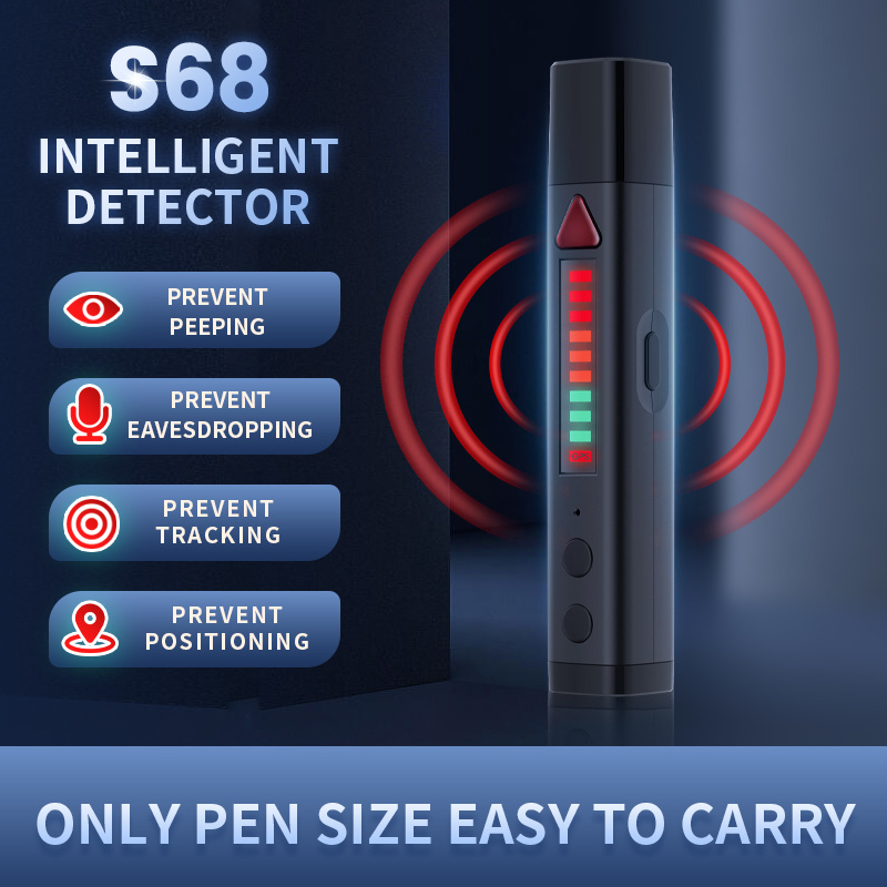 Anti-spy Portable Pen Gadgets Wireless Rf Radio Gps Gsm Signal Scanner Hidden Camera S68 Detector Finder