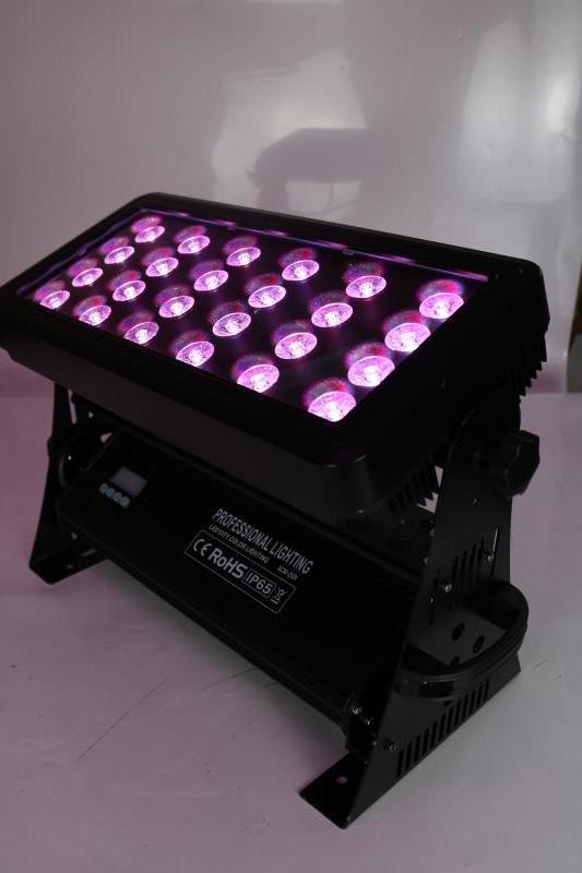 battery powered wireless dmx 24*12W 6in1 led city color dj lights with remote control