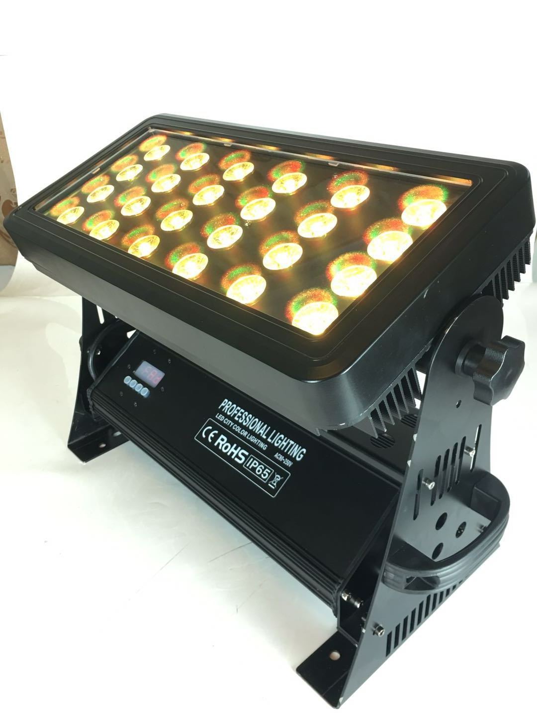 battery powered wireless dmx 24*12W 6in1 led city color dj lights with remote control