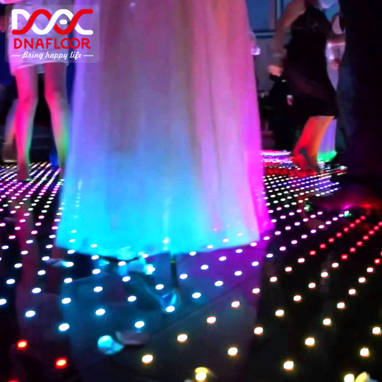 Entertainment Rgb led night club light up1m digital dance floor portable