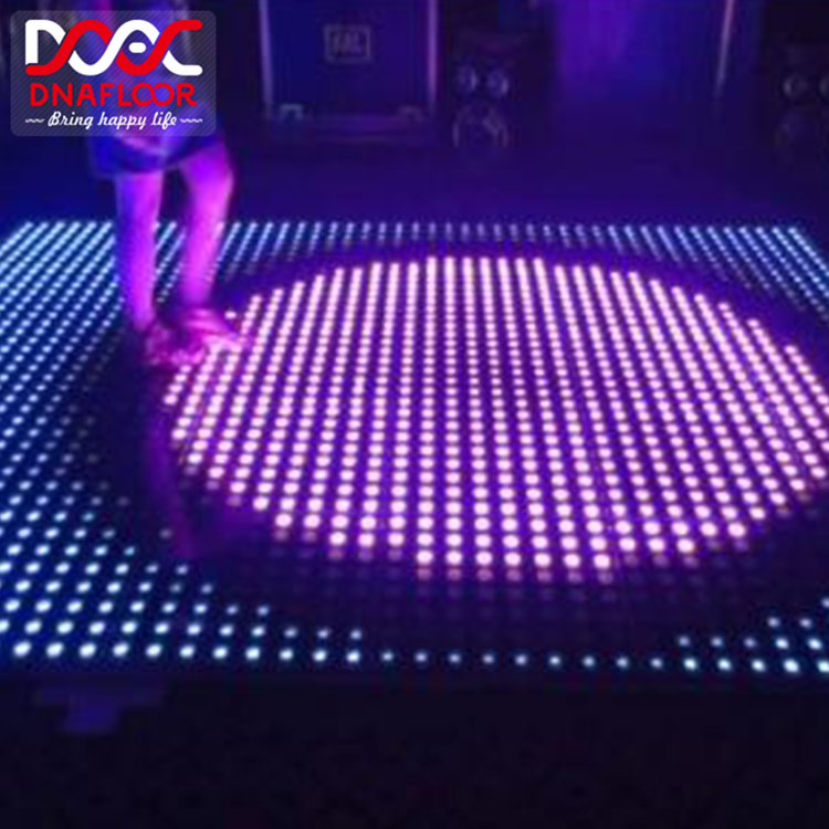 Entertainment Rgb led night club light up1m digital dance floor portable