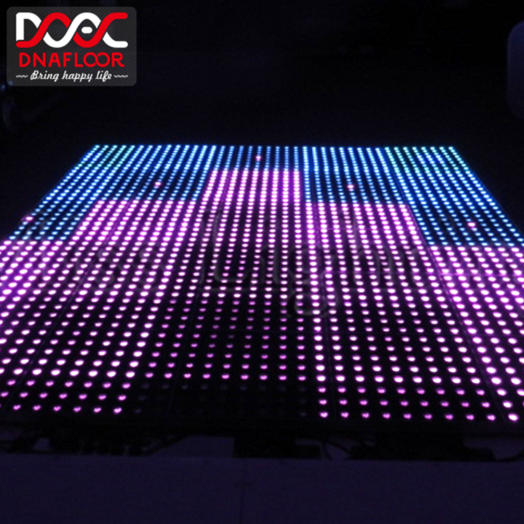 Entertainment Rgb led night club light up1m digital dance floor portable