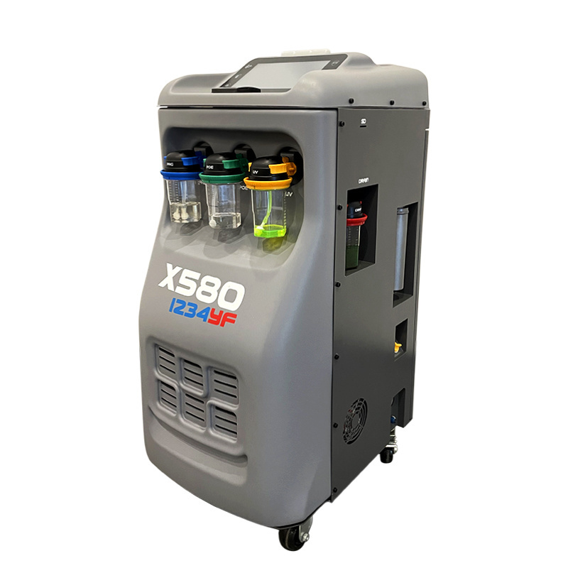 X580 1234yf refrigerant gas ac recovery recycling recharging machine / ac service station