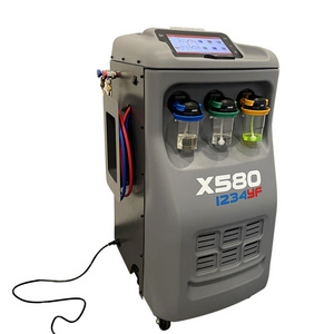 X580 1234yf refrigerant gas ac recovery recycling recharging machine / ac service station