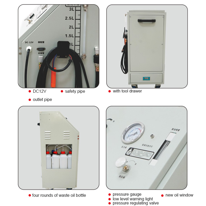 Car Brake Fluid Bleeder filling machine/Electric oil change oil extracting collecting machine