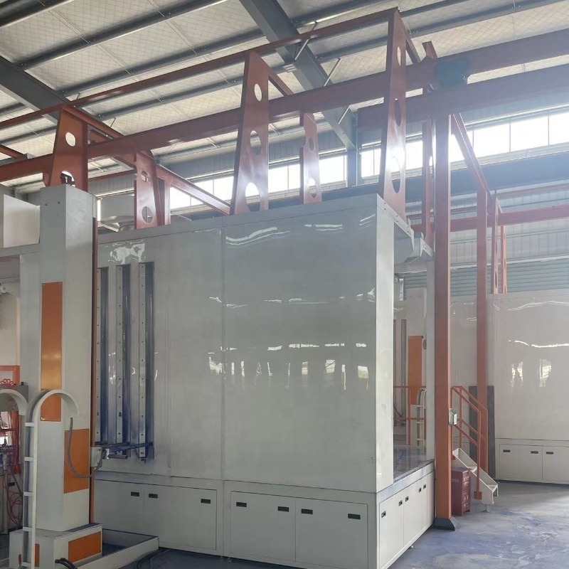 Powder Coating Line With Fast Color Change Booth Cyclone Recovery System and Automatic Powder Coating Machinery Manufacturer