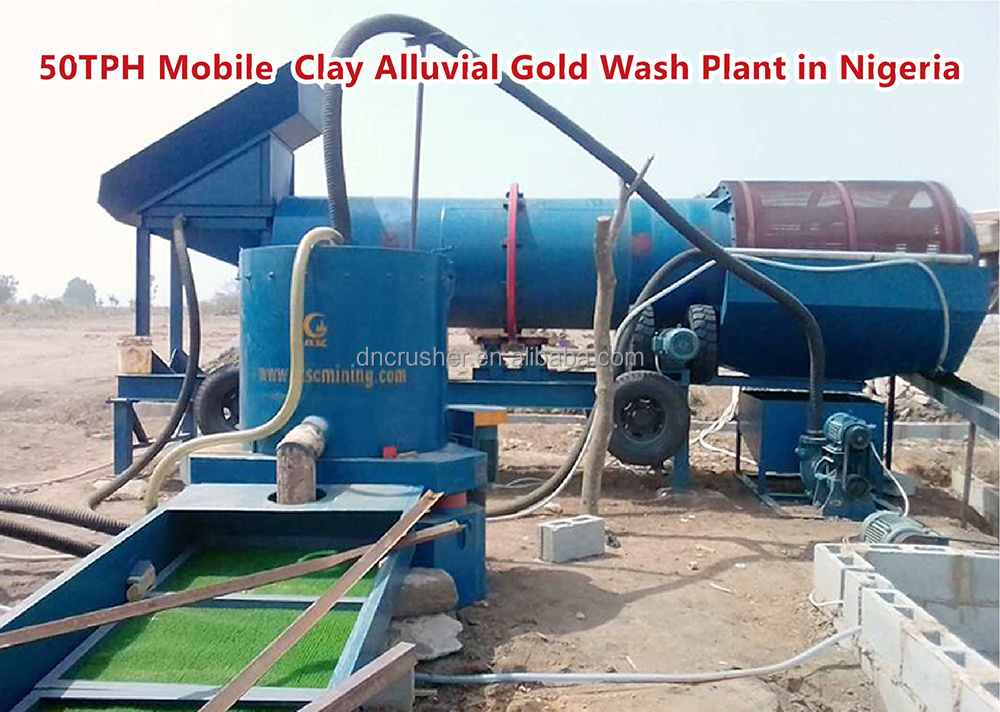 Africa hot selling alluvial gold placer extraction plant complete set sand gold mine machine