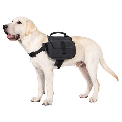 Wholesale adjustable Harness Backpack Hound Travel Camping Pet Carrier Hiking Dog Saddle Bag for small&Medium & Large Dog