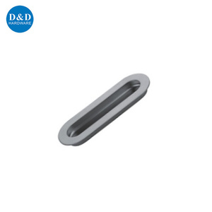 Drawer Cupboard Cabinet Sliding Door stainless steel oval Furniture Flush Handle Pull