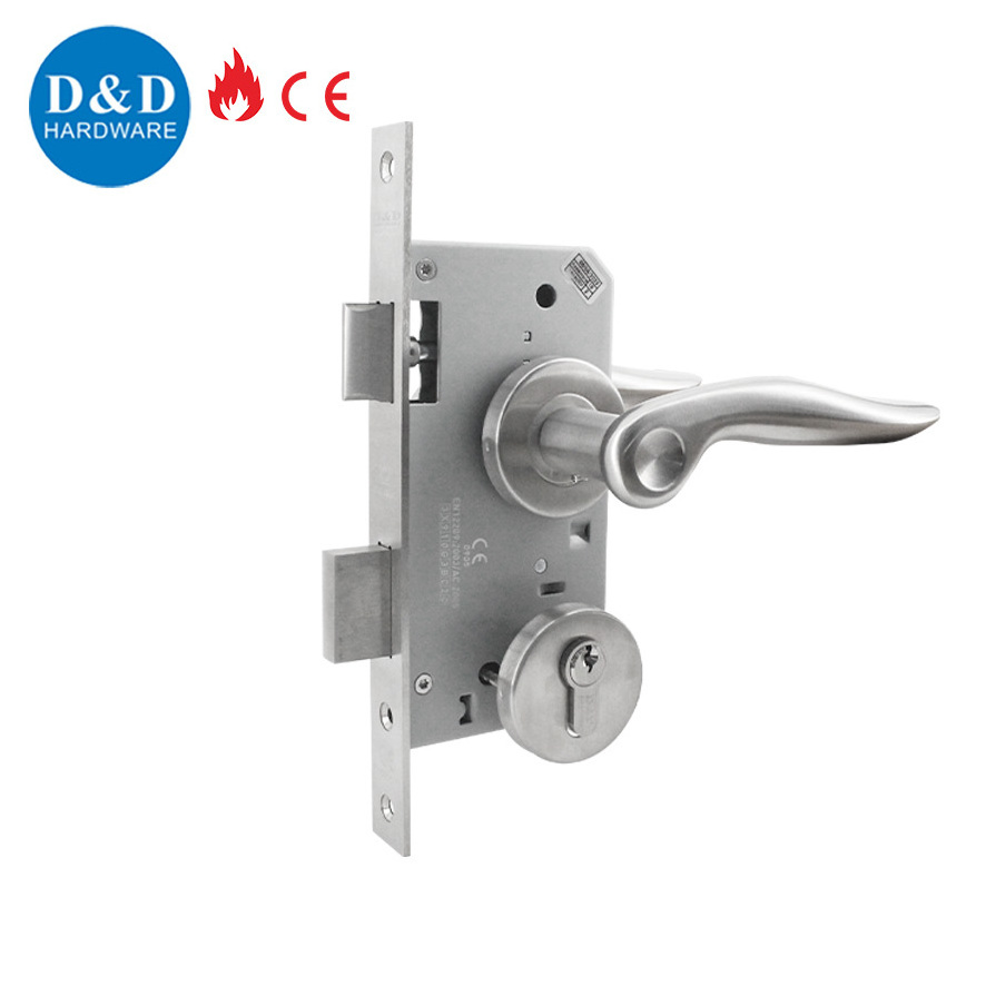 China Factory CE Euro- Profile Security Fire Proof Door Safety Mortise front door sash passage latch lock