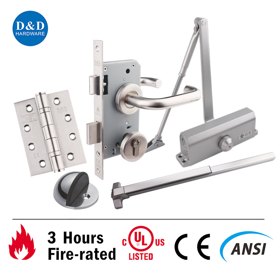 DIN18250 Euro profile CE EN12209 Fire Rated  Mortise Sash door lock with Latch and Deadbolt