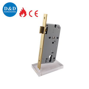 Stainless steel 304 European Fire Rated Bathroom mortise metal door lock for security