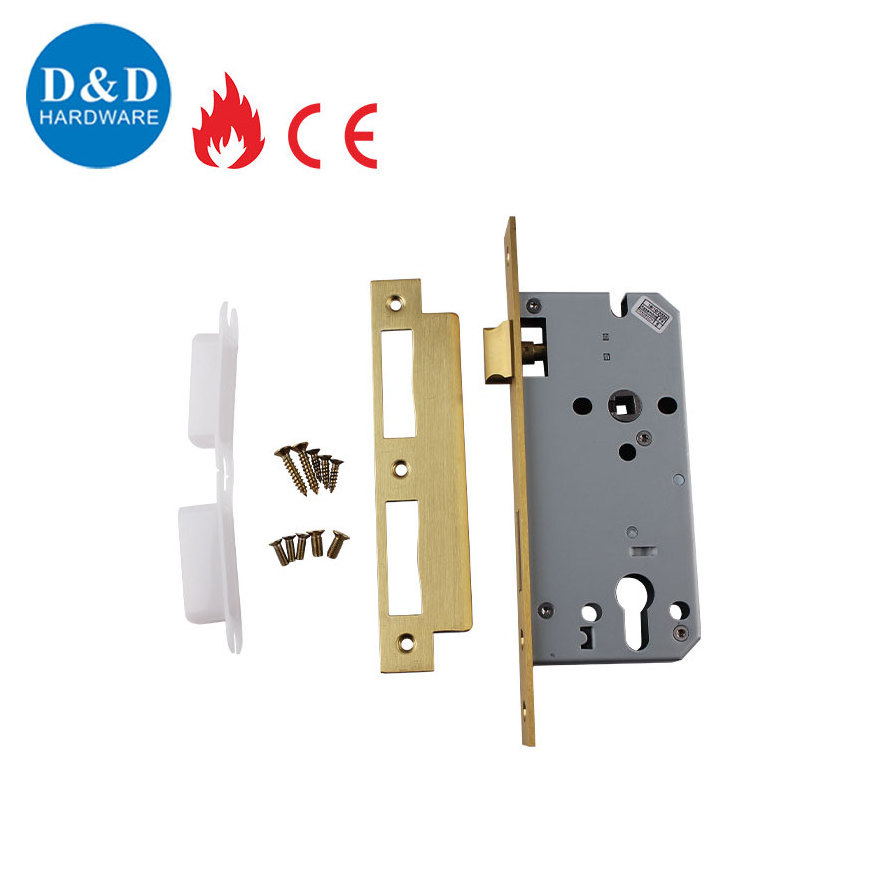 Stainless steel 304 European Fire Rated Bathroom mortise metal door lock for security