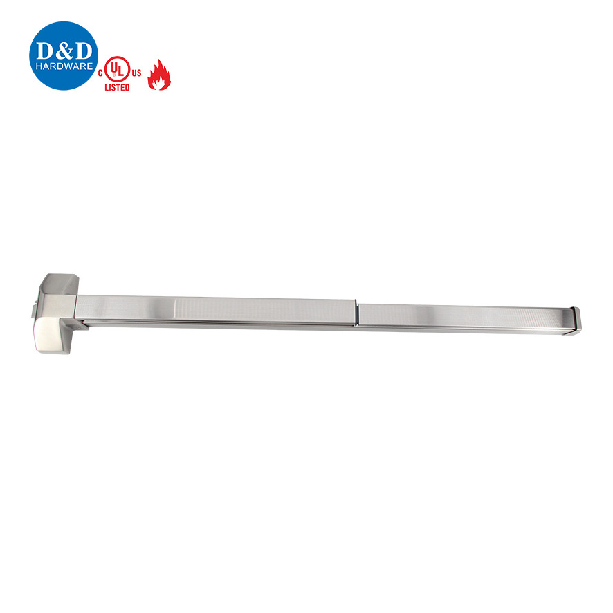 UL fire rated commercial double door mortise push bar panic bar rim exit device