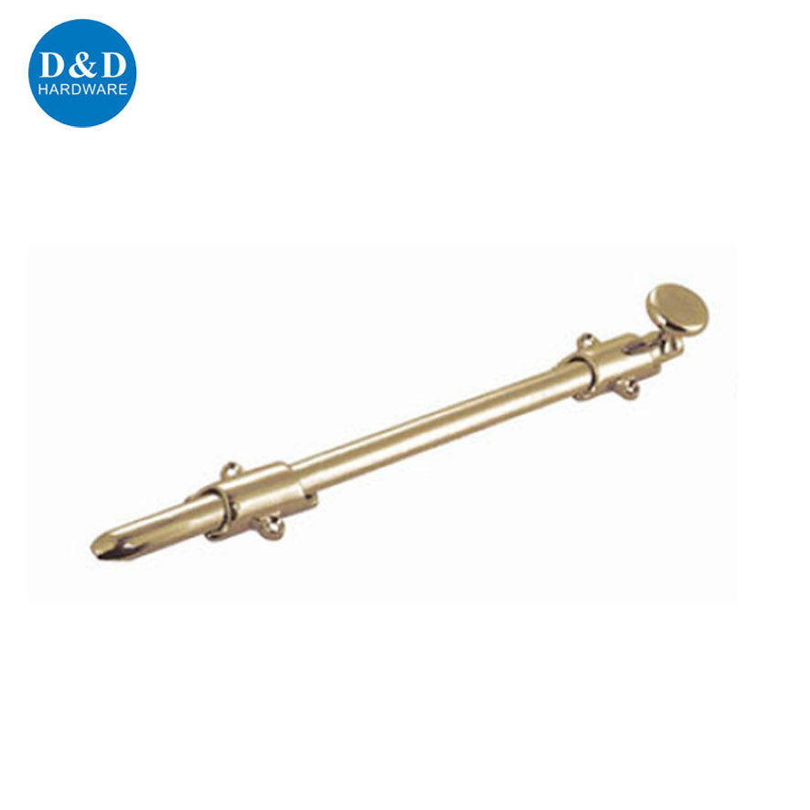 Good quality Brass Golden Surface mounted Door security Dutch bolt