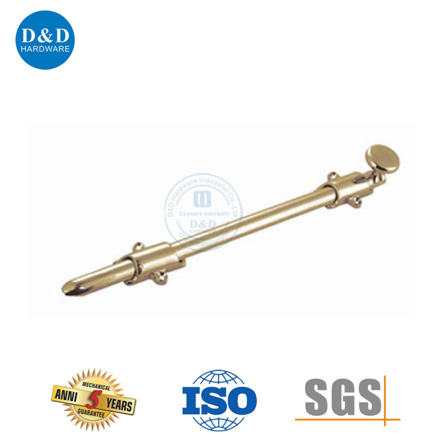 Good quality Brass Golden Surface mounted Door security Dutch bolt