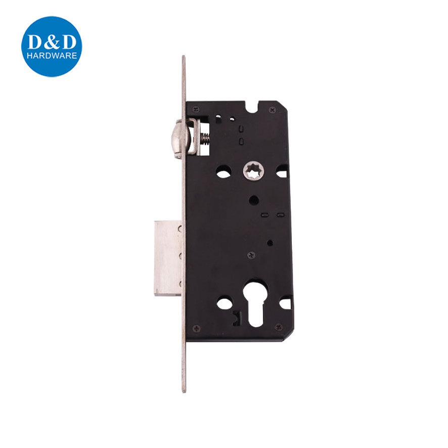 2 turns deadbolt Black Lock Case Body Roller Bolt Mortise Lock for Swing gate doors