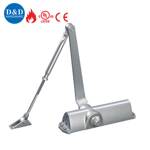 High Quality Aluminum 180 Degree CE fire rated overhead adjustable hydraulic Safety hold open door closer