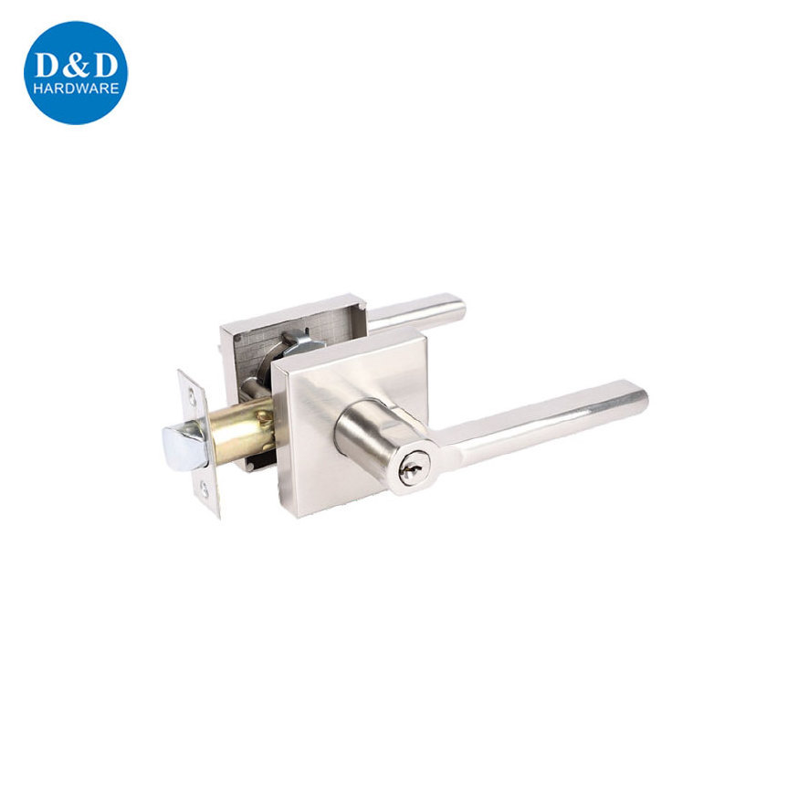 Exterior Home Heavy Duty Tubular Lever Lockset Zinc Alloy For Inertior Door