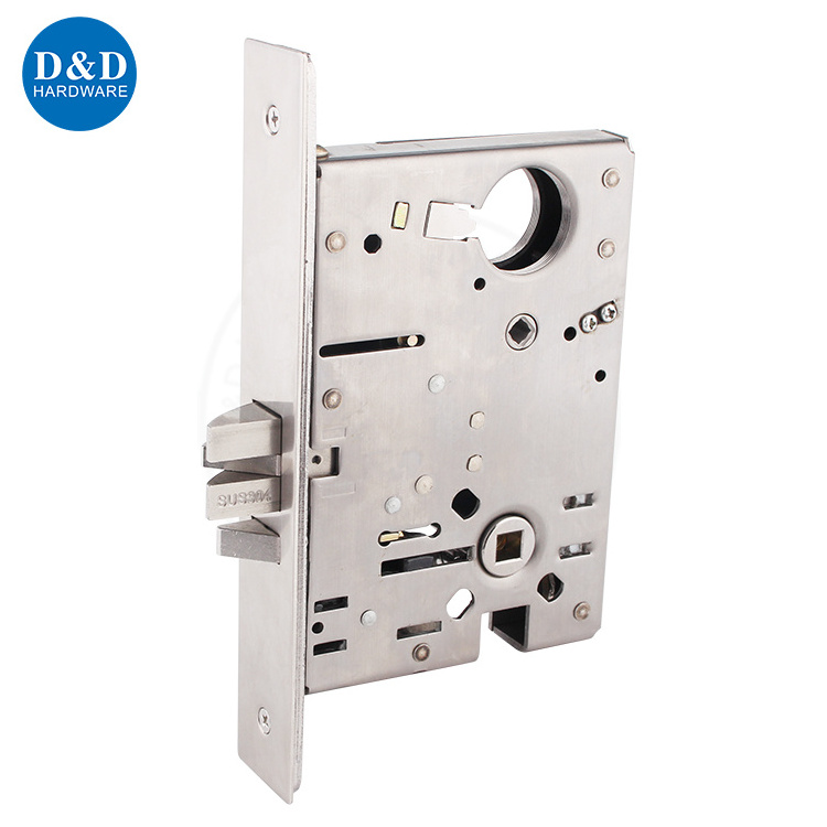 American din 18250 Restroom mortise lock and ANSI mortise lock set