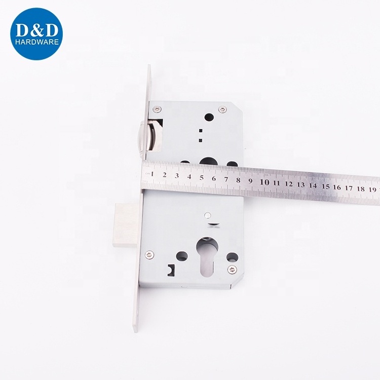 Good Quality Stainless Steel 304 Euro Roller Latch Passage Mortise Metal Door Lock