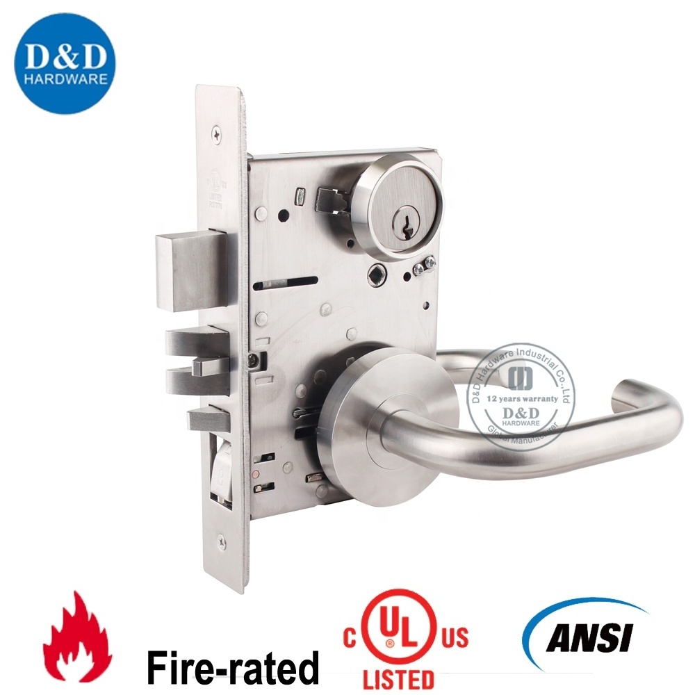 High security America style mortise lock 6 pin 