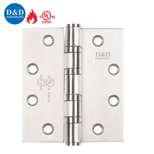 UL fire resistance door hardware 4 inch stainless steel 4 ball bearing commercial heavy duty door hinges