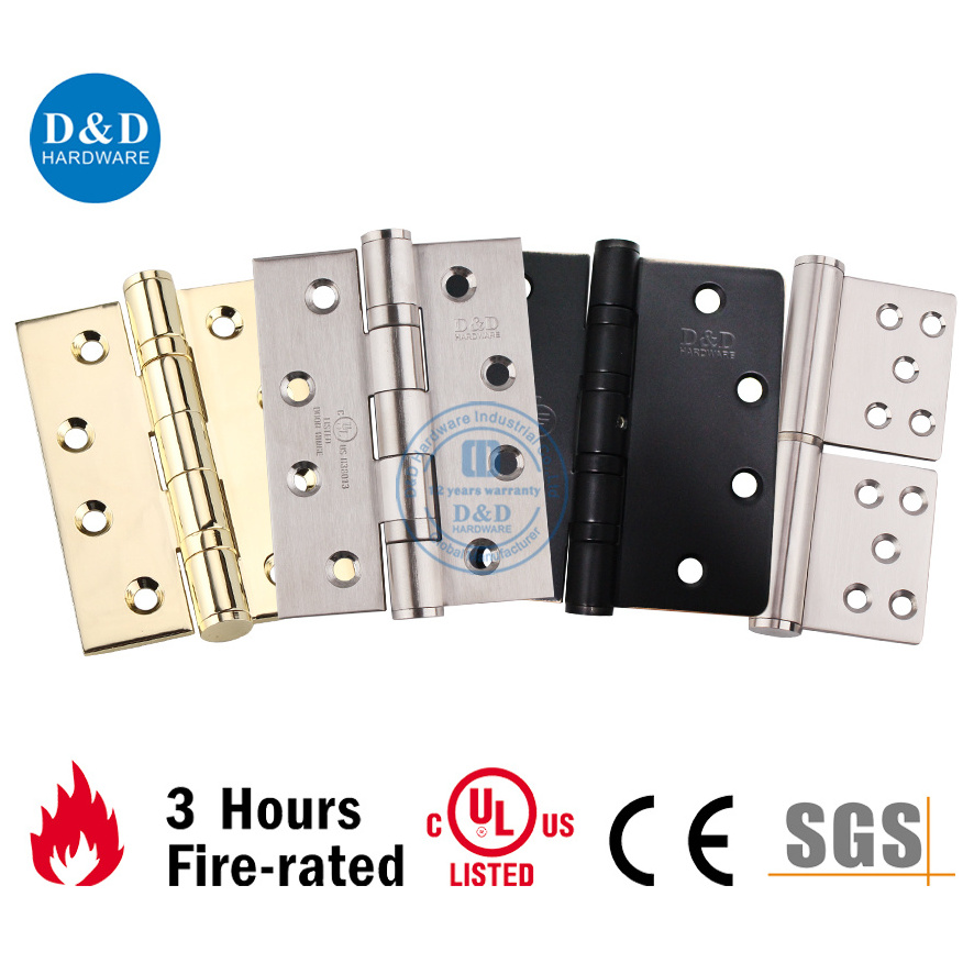 UL fire resistance door hardware 4 inch stainless steel 4 ball bearing commercial heavy duty door hinges