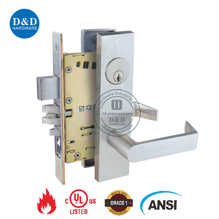 American Standard ANSI Grade 1 UL High Quality Fire Rate Security Entrance Door Mortise Lock