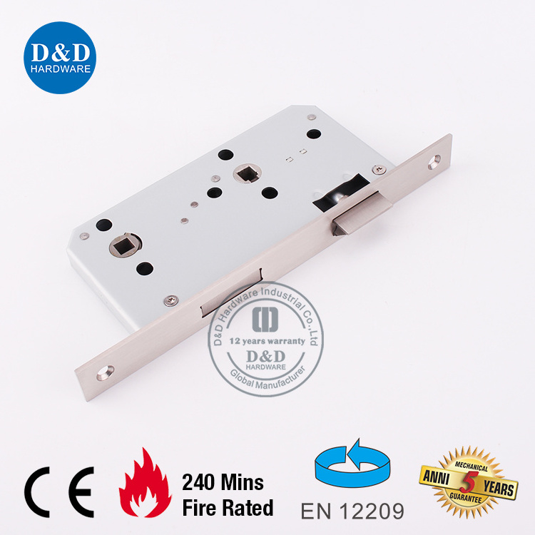 Stainless Steel 304 European EN12209 Door Hardware Mortise Door Lock for Bathroom