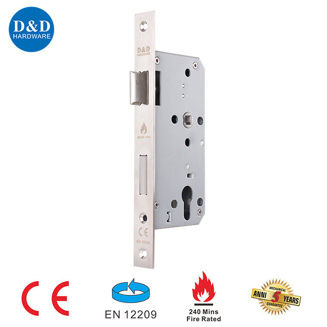 CE EN12209 High Security Fire Rated SUS304 Deadbolt Latch Cylinder Sash Mortise Door Security Lock