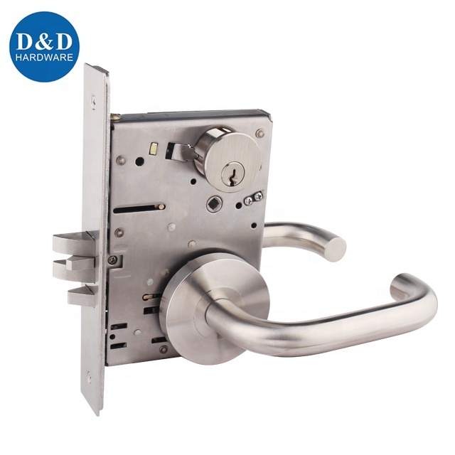 American din 18250 Restroom mortise lock and ANSI mortise lock set