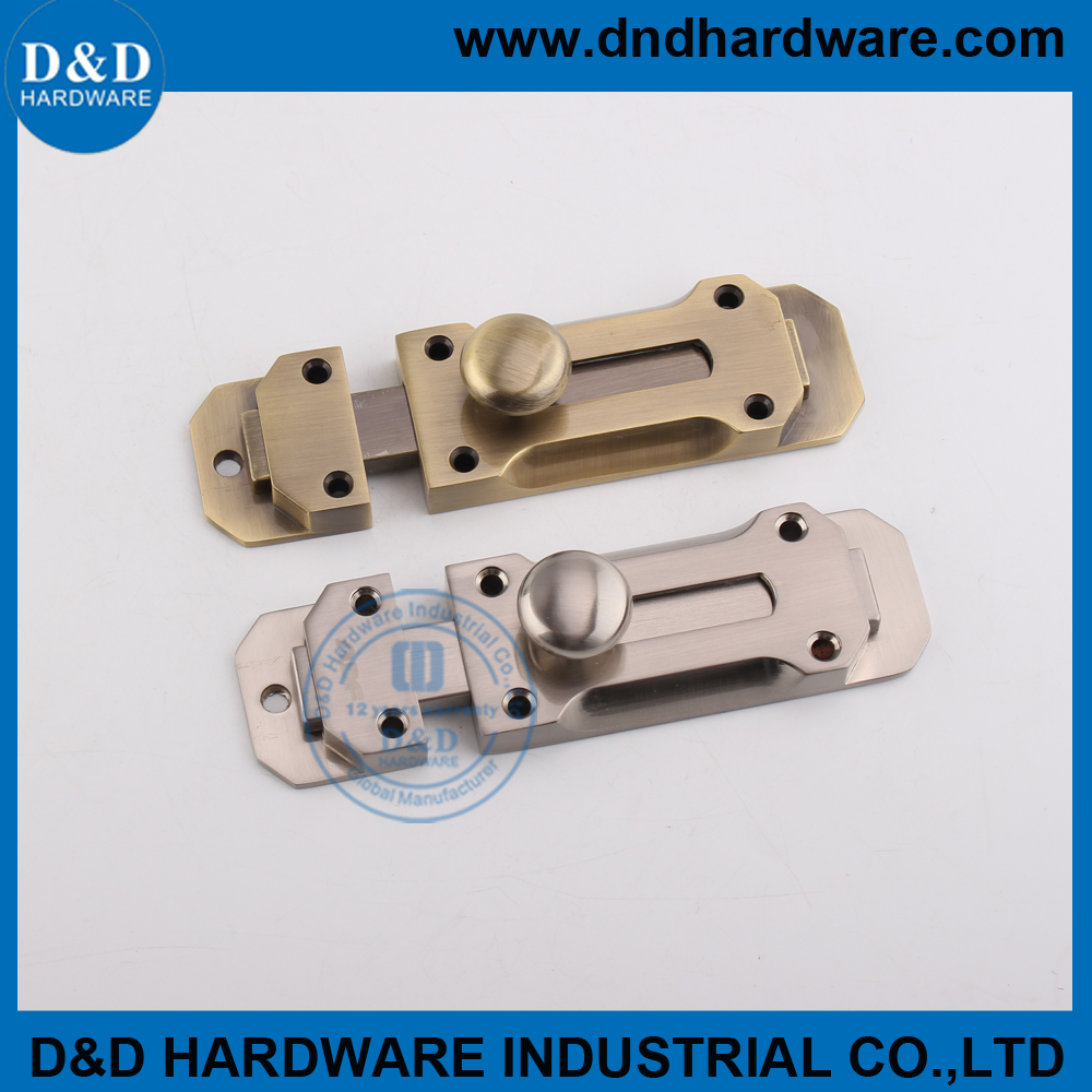 Zinc alloy heavy duty security barrel bolt for metal door