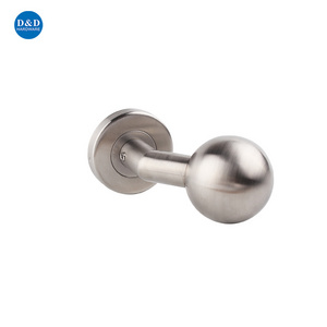 high quality c type door handle satin Stainless steel door handle knob for bedroom door