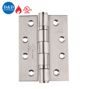 UL Listed Fire Rated 3 Hours Double Ball Bearing Full Mortise Internal Door Stainless Steel Butt Hinge