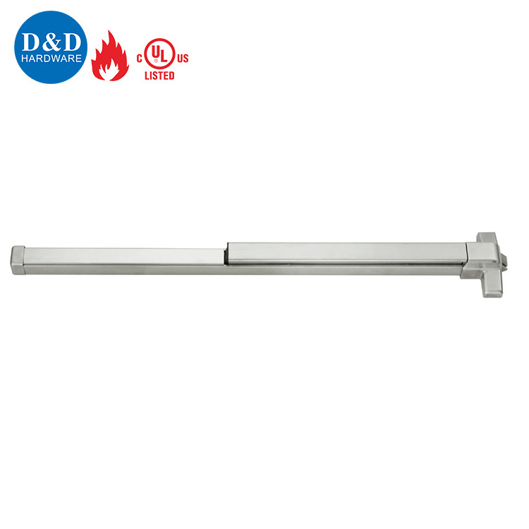 Half Length ANSI UL10C UL305 Fire Exit Hardware Steel Rim Type Panic Bar Lock Exit Device