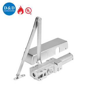 Heavy Duty UL Listed Automatic Cast Iron Body Low Opening Resistance Door Closer 15-150 KG 180 Degree 1400mm