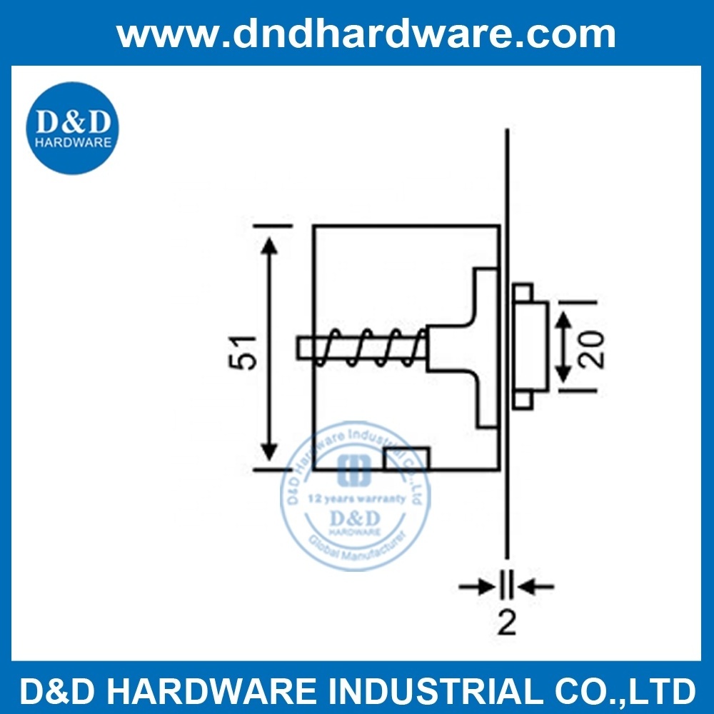 Stainless steel roller ball catch for doors