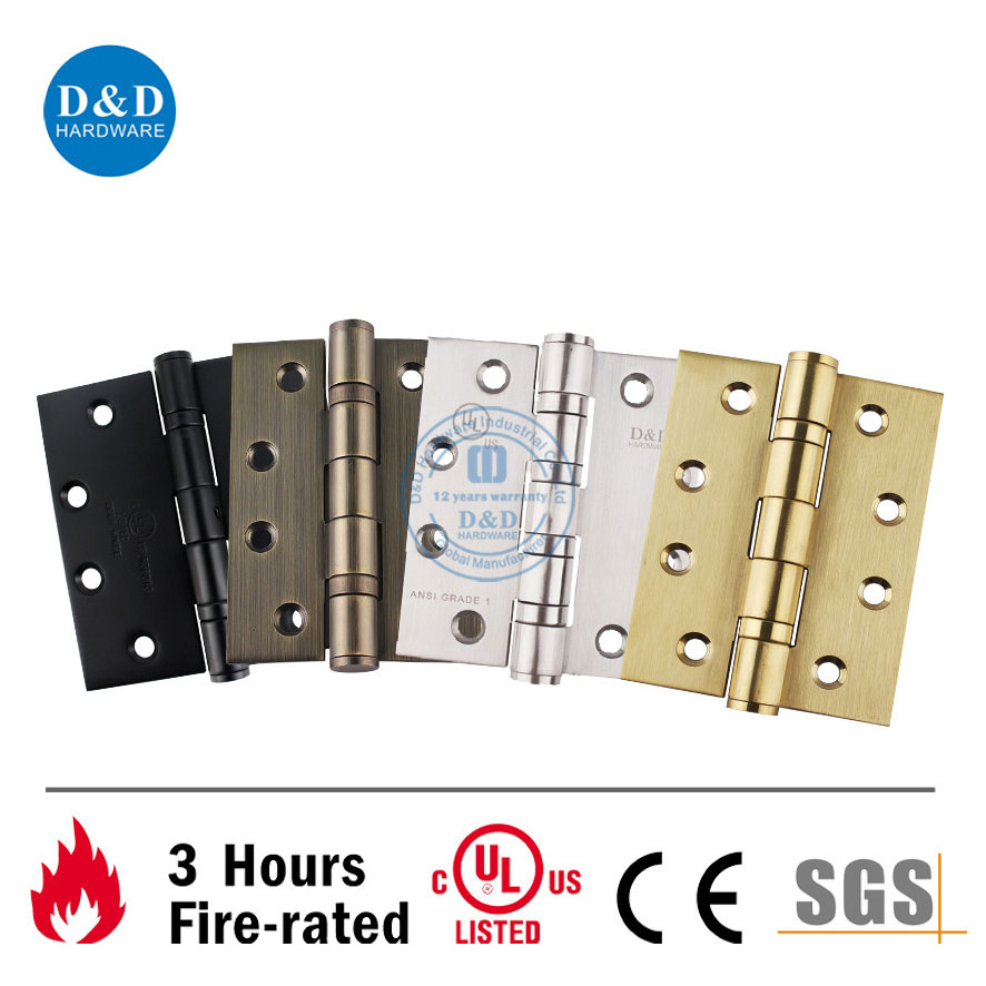 UL fire rated door hardware Two Ball Bearing heavy duty  weight outside door Butt Hinge