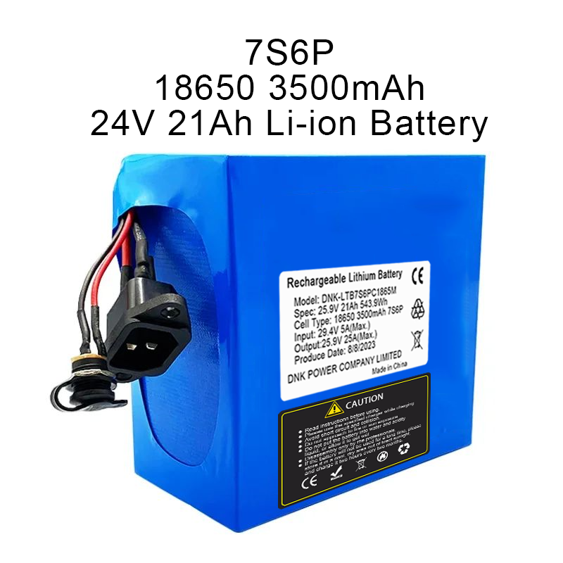 24V 12Ah 7S5P 18650 2400mAh Rechargeable Li-ion Battery Customized 12V 24V 36V 48V 30Ah 40Ah 45Ah 50Ah 60Ah Ebike Scooter