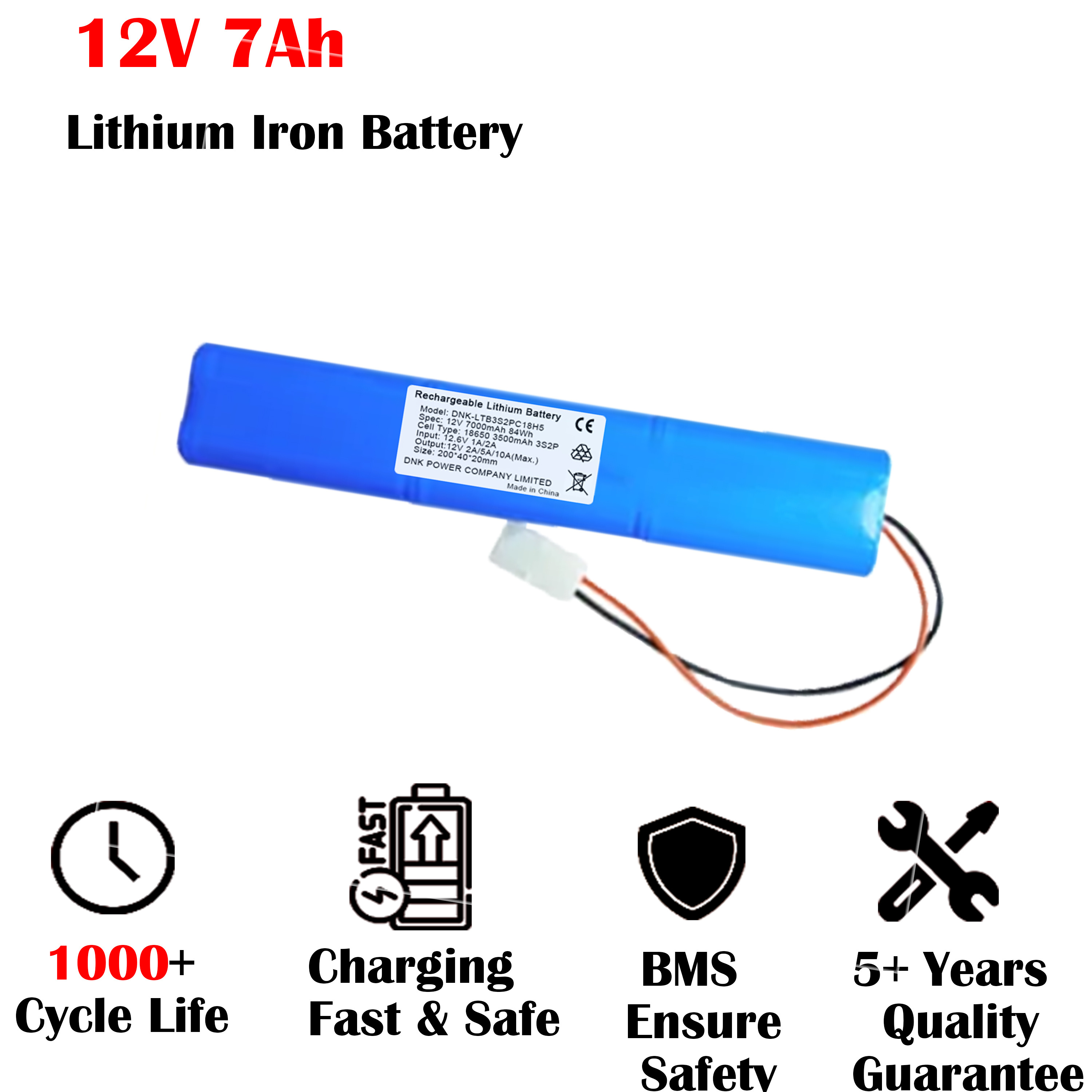 Lithium ion batteries 12v 7Ah 84wh battery packs prismatic for electric tools 12V 24V 48V 10Ah 25Ah 30Ah 45Ah 60Ah 18650