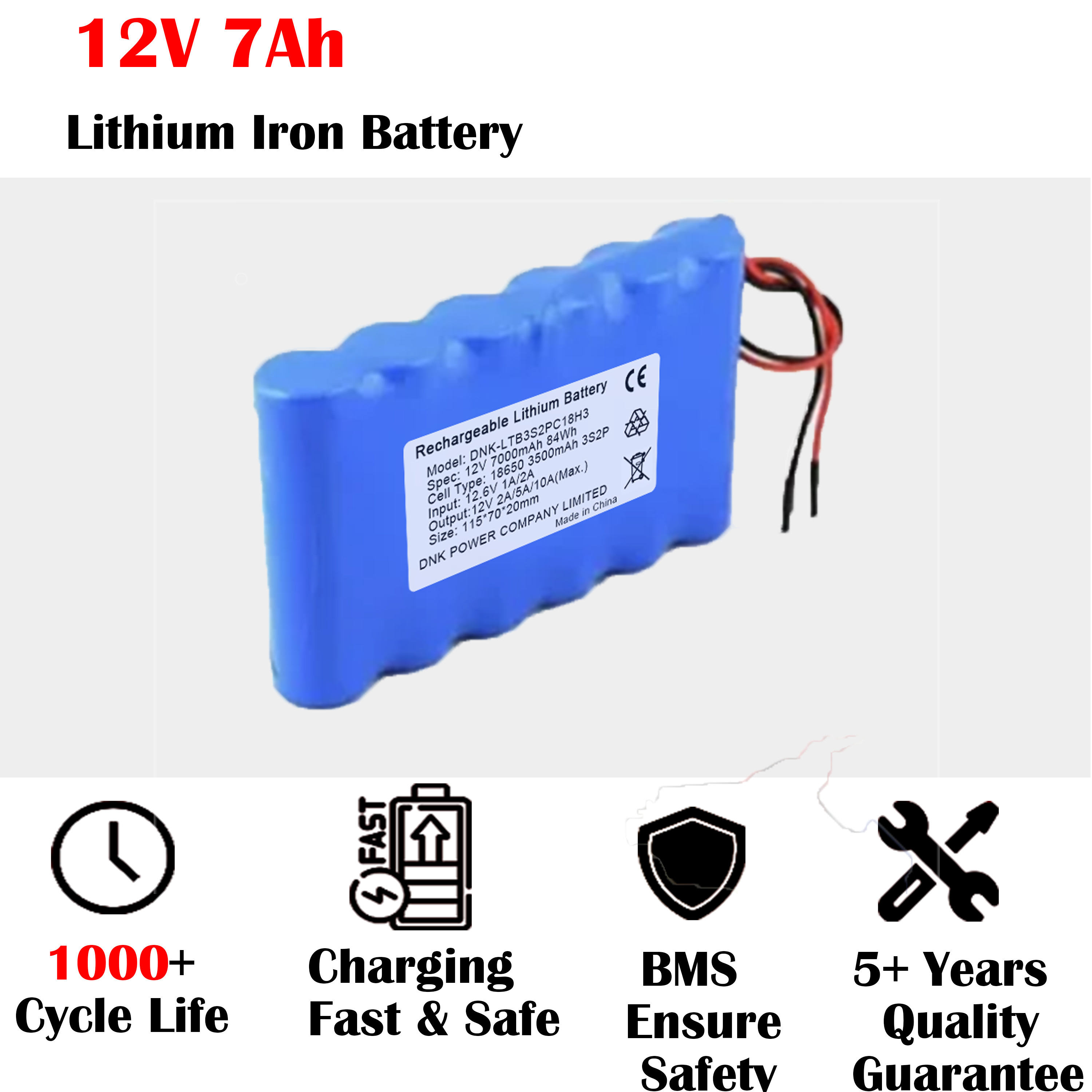 Lithium ion batteries 12v 7Ah 84wh battery packs for solar 12V 24V 48V 10Ah 25Ah 30Ah 45Ah 60Ah