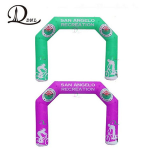 Custom color printing inflatable start finish line arch for sports games free design good sale air arch for promotion