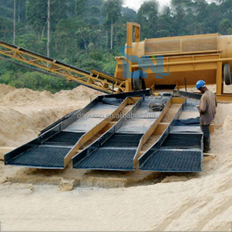 Mobile small trommel alluvial gold mine washing plant